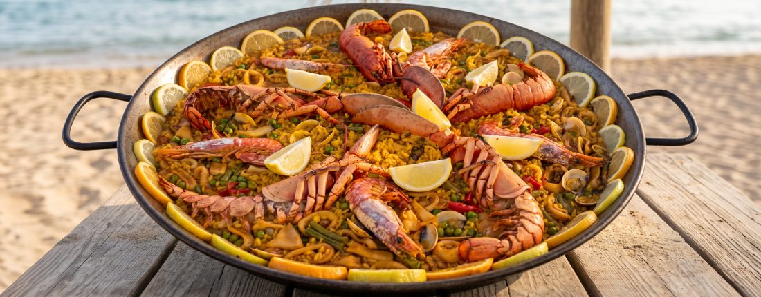 Paella de marisco con bogavante de Puerto Rico, Magaluf